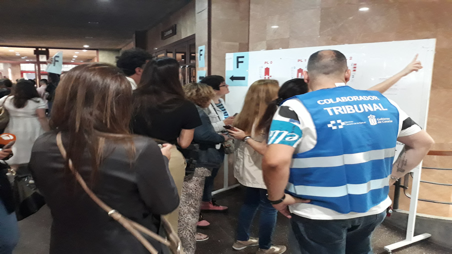 Examen de la OPE en la Universidad de La laguna